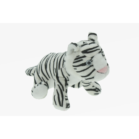 Pluche tijger knuffeldier wit 23 cm speelgoed