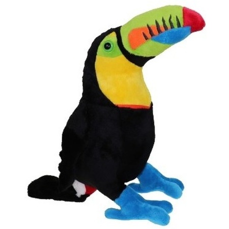Toucan bird cuddly toy 37 cm