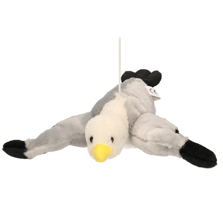 Plush flying seagull cuddly toy 28 cm