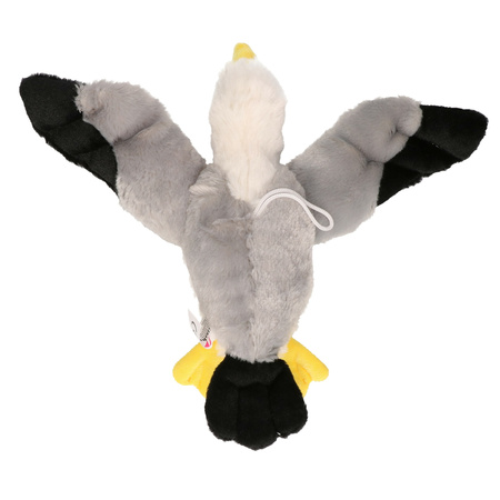 Plush flying seagull cuddly toy 28 cm