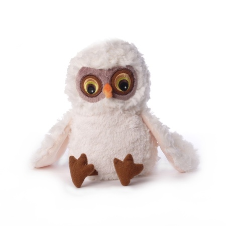 Plush white owl 22 cm