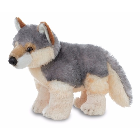 Plush wolf cuddle toy 30 cm