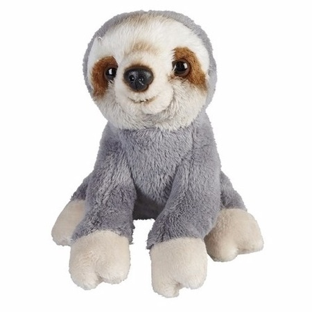 Plush sloth cuddle toy sitting 15cm