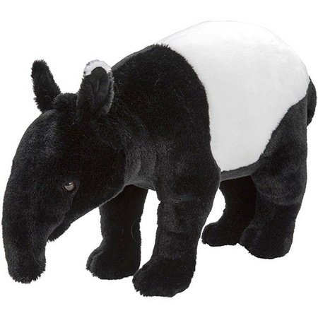 Zwart/witte tapirs knuffels 26 cm knuffeldieren