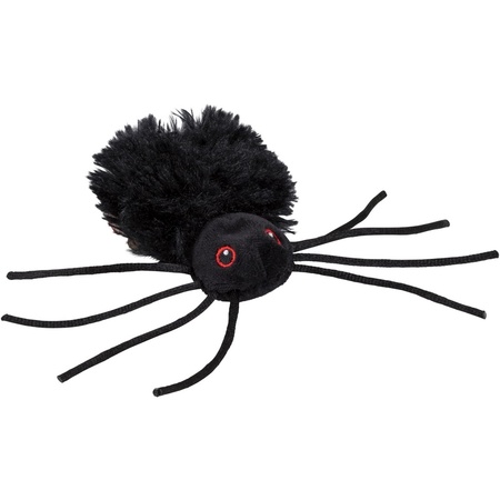 Knuffel spin zwart 13 cm
