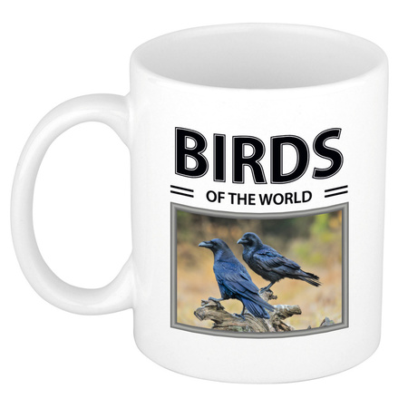 Animal photo mug Raven birds of the world 300 ml