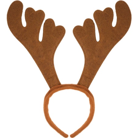 Reindeer headband brown antlers