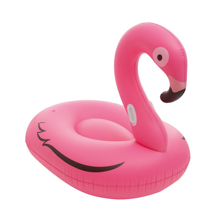 Roze ride-on opblaasvlot flamingo 160 cm