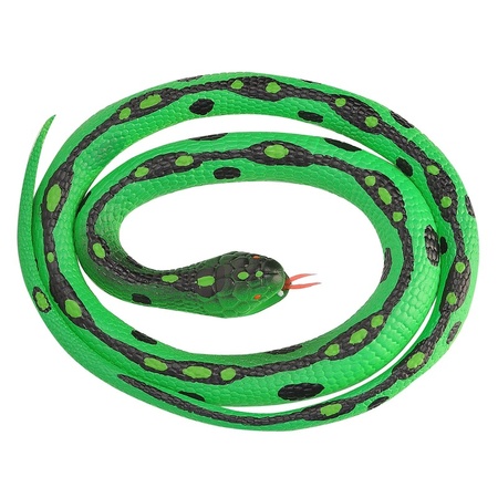 Rubber toy Green Garden snake 117 cm