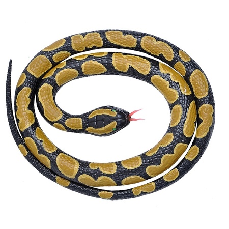 Setje van 2x rubberen nep/namaak slangen van 117 cm