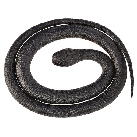 Rubber toy Black Mamba snake - rubber - 117 cm