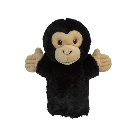 Hand puppet monkey black 23 cm