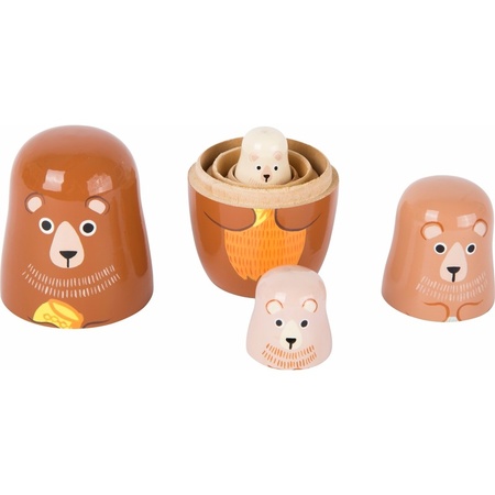 Speelgoed houten beren baboesjka set
