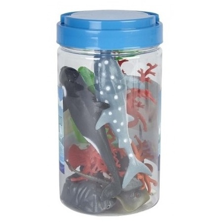 Ocean animals in bucket 10 pcs