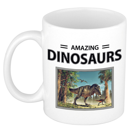 Animal photo mug T-rex dinosaurs animals 300 ml