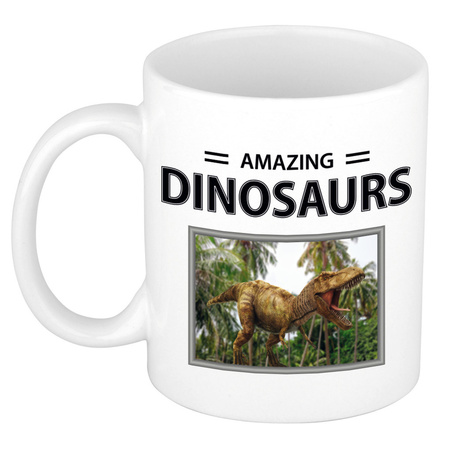 Animal photo mug T-rex dinosaurs animals 300 ml