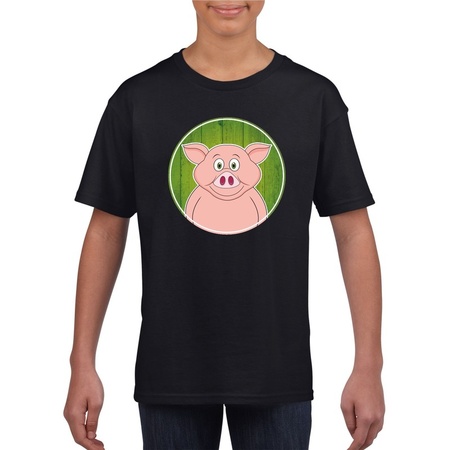 T-shirt white with pig print for children
