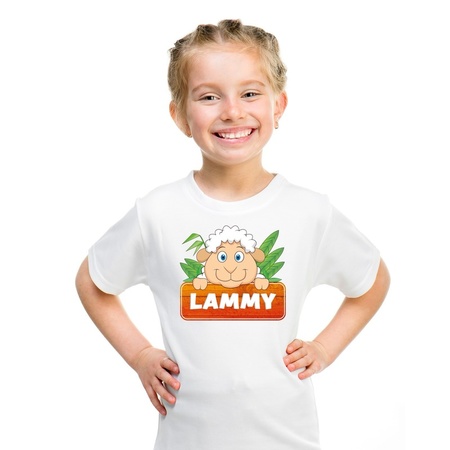 Schaap dieren t-shirt wit voor kinderen