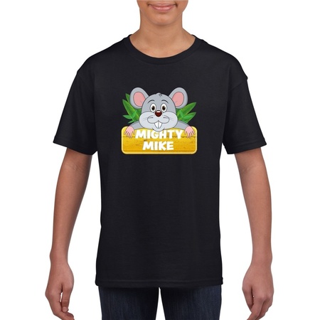 Mighty mike t-shirt black for children