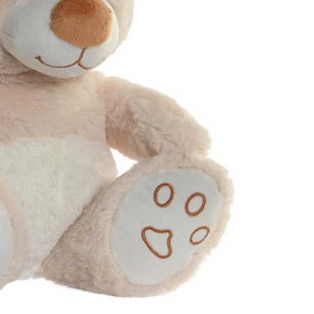 Items speelgoed Teddybeer knuffeldier - zachte pluche - 30 cm zittend - beige