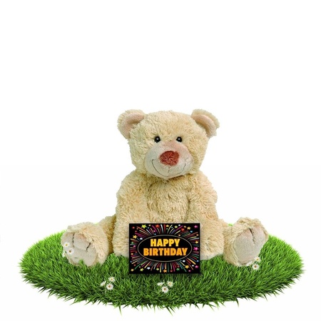 Bear Boogy plush 35 cm + free birthday card