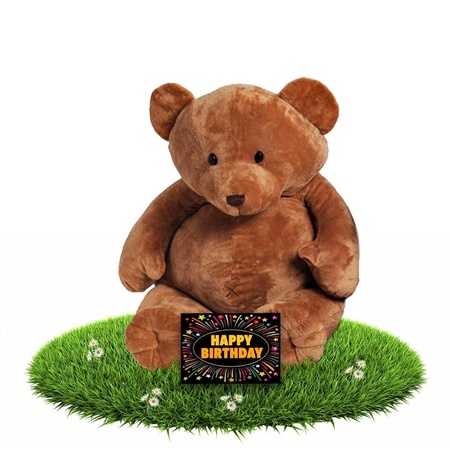 Bear Boris plush 54 cm + free birthday card