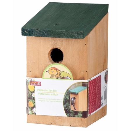 4x stuks houten vogelhuisje/nestkastje 22 cm - Zelf schilderen pakket - verf/kwasten
