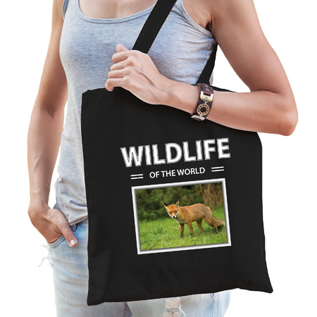 Fox bag wildlife of the world black 
