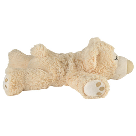 Warmies Warmte/magnetron opwarm knuffel - teddybeer - beige - 30 cm - pittenzak