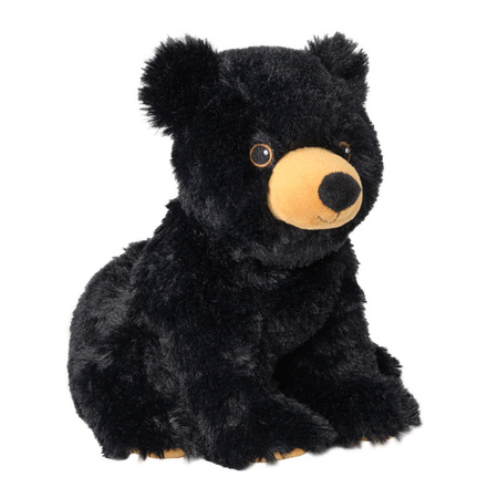 Warmte/magnetron opwarm knuffel zwarte beer