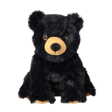 Microwave warming animals soft toy black bear