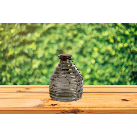 Wasp trap with handle - grey - D13 x H17 cm - glass