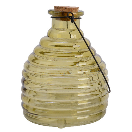 Wasp trap with handle - light green - D13 x H17 cm - glass
