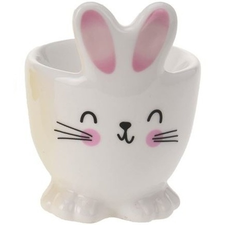 White bunny/hare egg cup 7 cm