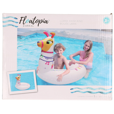 Inflatable alpaca/llama 95 cm swim ring