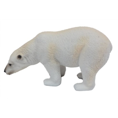 White plastic polarbear 11 cm