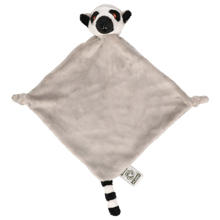 White ringtail lemur comforter cuddle cloth 40 cm