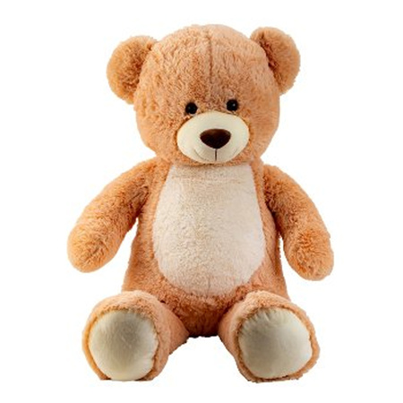 XL teddybear soft cuddle toy - brown - 100 cm