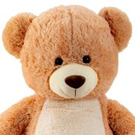 XL teddybear soft cuddle toy - brown - 100 cm